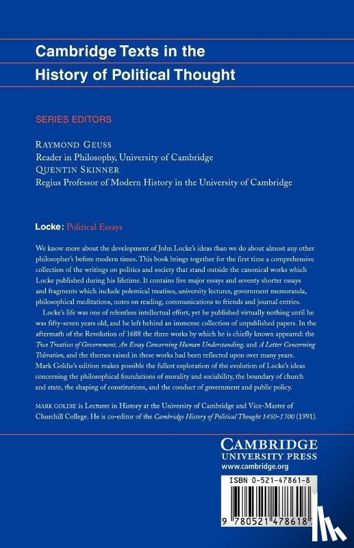 Locke, John - Locke: Political Essays