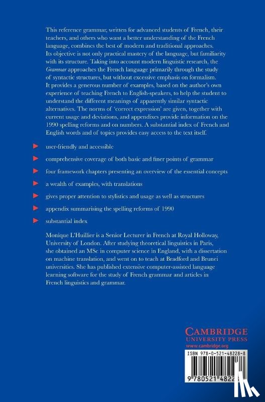 L'Huillier, Monique (Royal Holloway - Advanced French Grammar