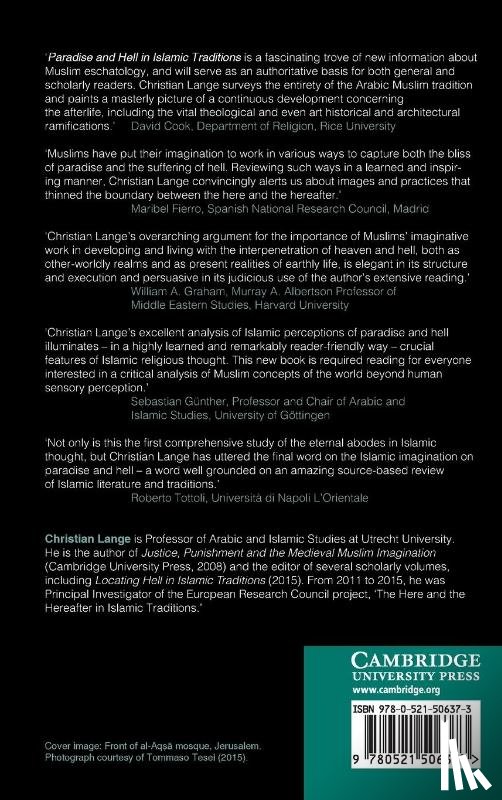 Lange, Christian (Universiteit Utrecht - Paradise and Hell in Islamic Traditions