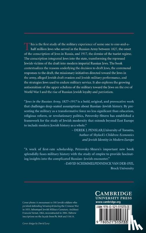 Petrovsky-Shtern, Yohanan (Northwestern University - Jews in the Russian Army, 1827–1917