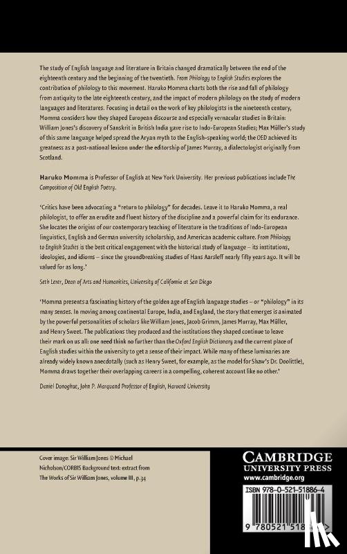 Momma, Haruko (New York University) - From Philology to English Studies