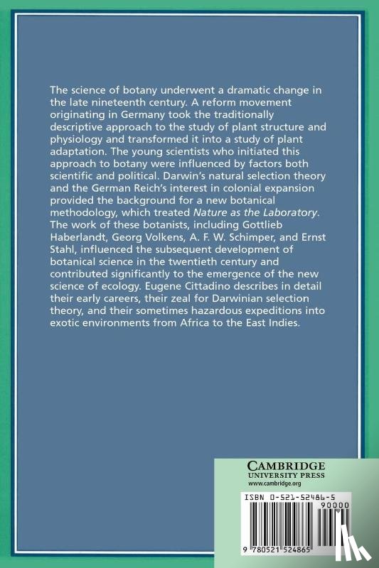 Cittadino, Eugene - Nature as the Laboratory