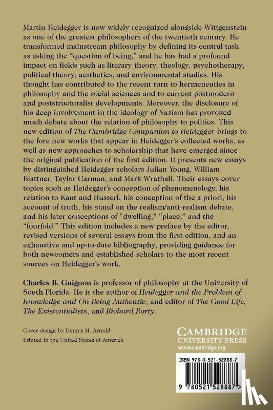  - The Cambridge Companion to Heidegger