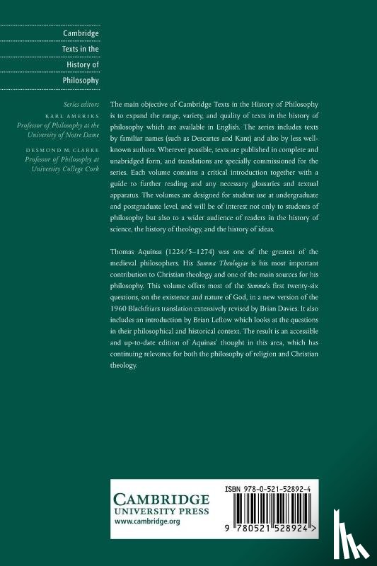  - Aquinas: Summa Theologiae, Questions on God