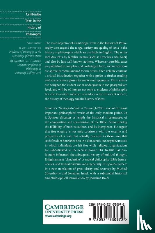  - Spinoza: Theological-Political Treatise