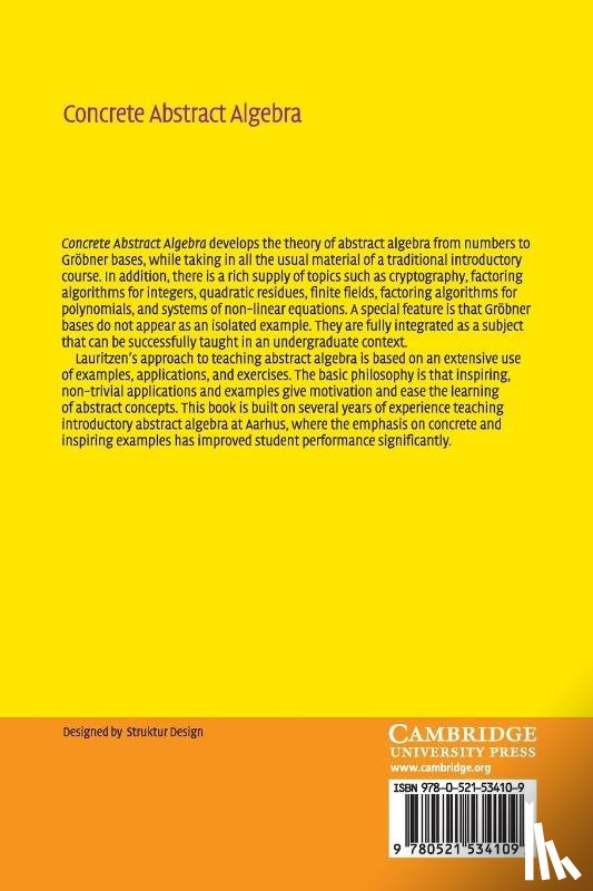 Lauritzen, Niels (Aarhus Universitet - Concrete Abstract Algebra