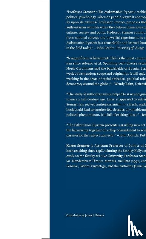Stenner, Karen (Princeton University - The Authoritarian Dynamic