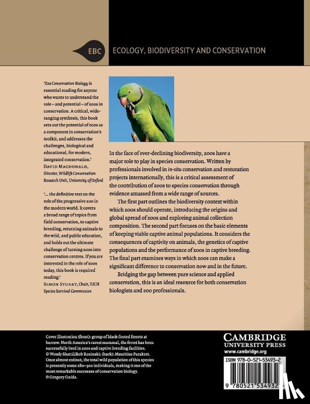 Fa, John E. (Professor), Funk, Stephan M., O'Connell, Donnamarie - Zoo Conservation Biology