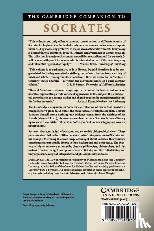 Morrison, Donald R. (Rice University - The Cambridge Companion to Socrates
