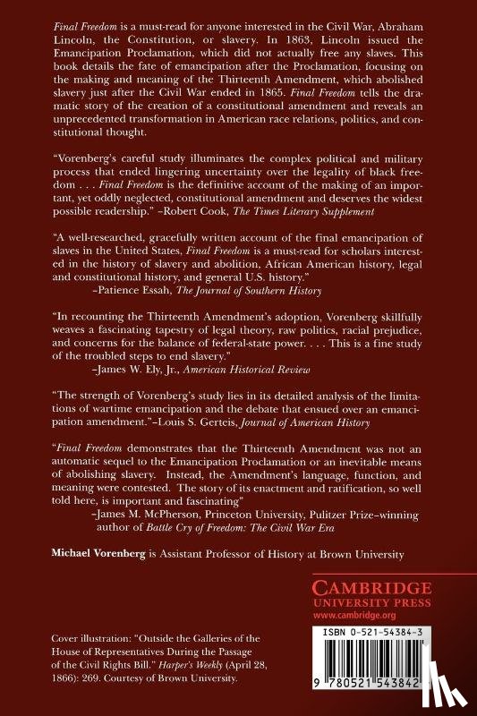Vorenberg, Michael (Brown University - Final Freedom
