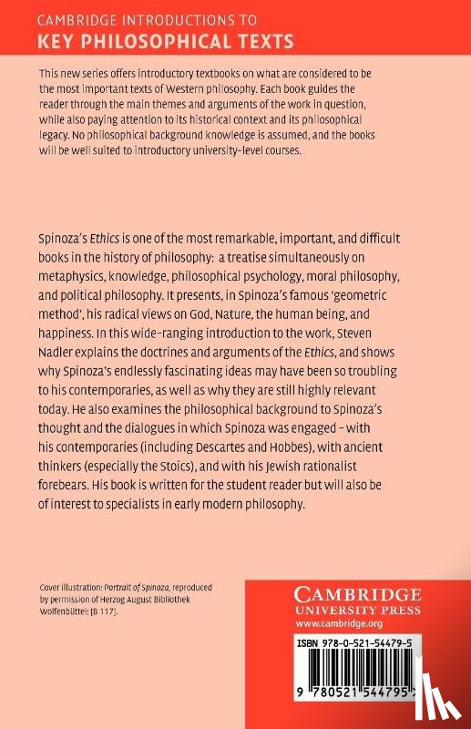 Nadler, Steven (University of Wisconsin - Spinoza's 'Ethics'