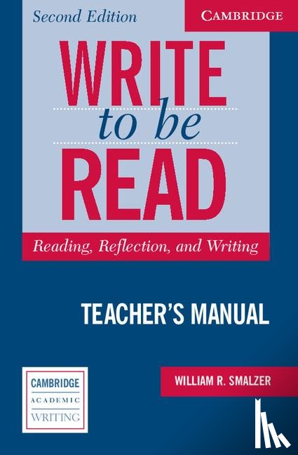 Smalzer, William R. - Write to be Read Teacher's Manual