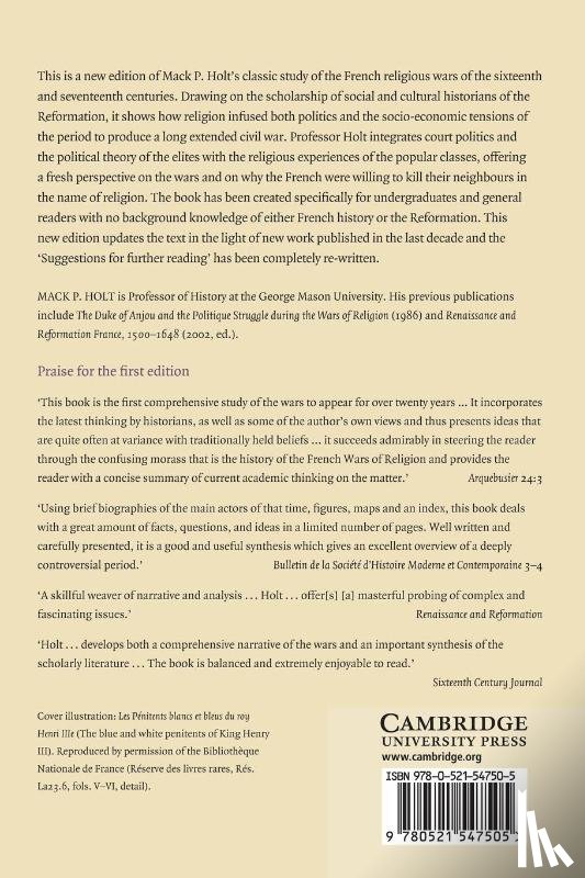 Holt, Mack P. (George Mason University - The French Wars of Religion, 1562–1629