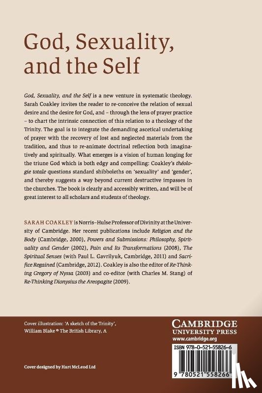 Coakley, Sarah (University of Cambridge) - God, Sexuality, and the Self