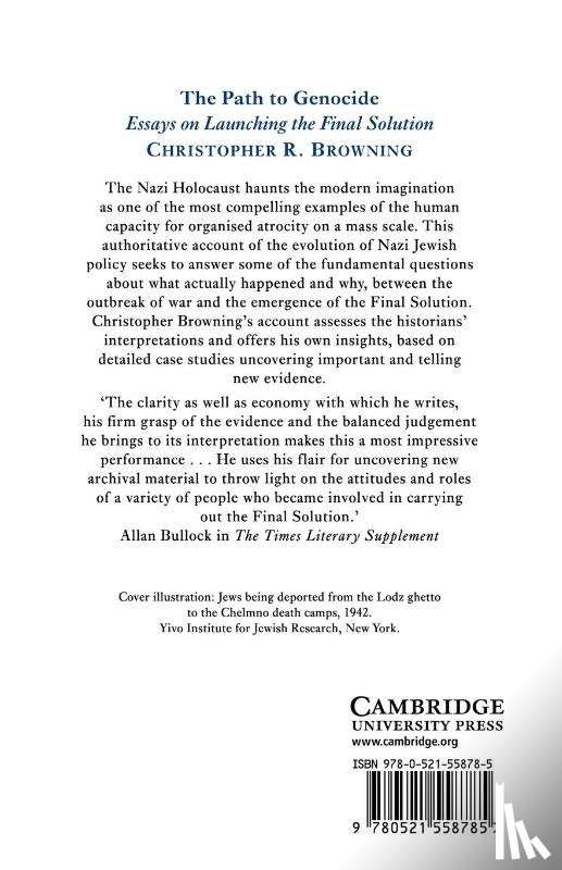 Browning, Christopher R. - The Path to Genocide