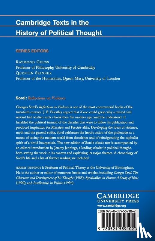 Sorel, Georges - Sorel: Reflections on Violence