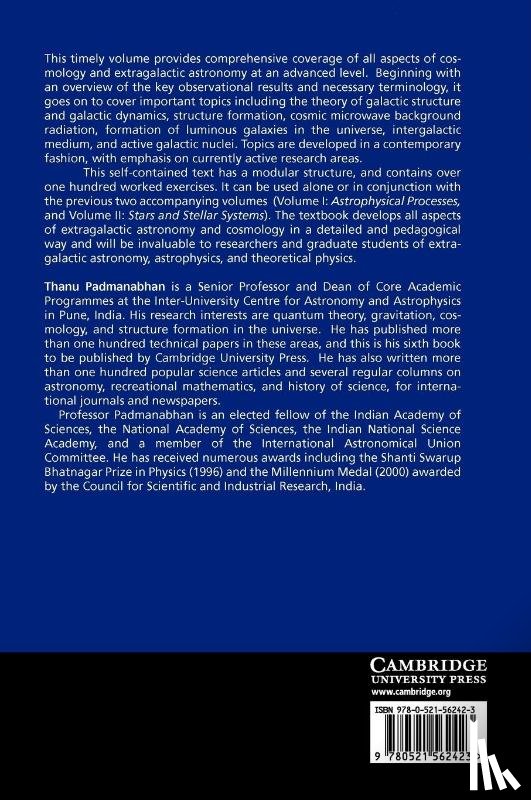Padmanabhan, T. (Inter-University Centre for Astronomy and Astrophysics (IUCAA) - Theoretical Astrophysics: Volume 3, Galaxies and Cosmology