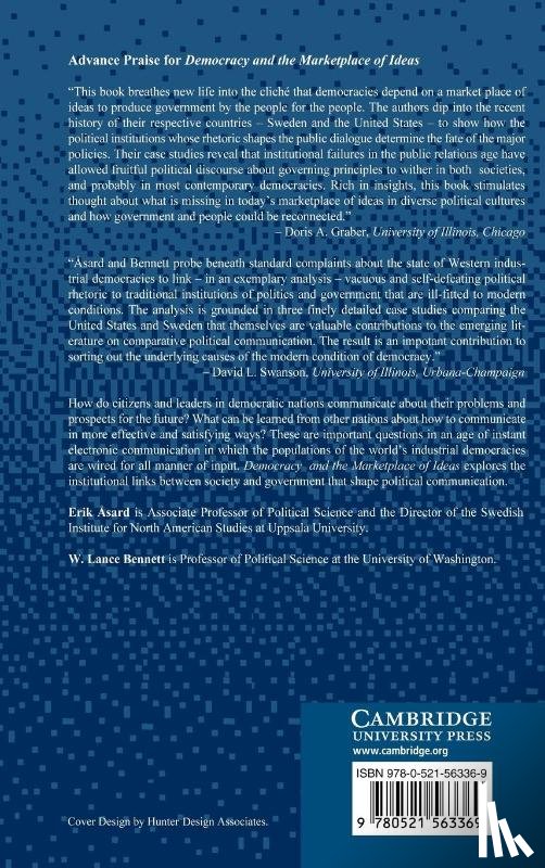 Asard, Erik (Uppsala universitet, Bennett, W. Lance (University of Washington) - Democracy and the Marketplace of Ideas