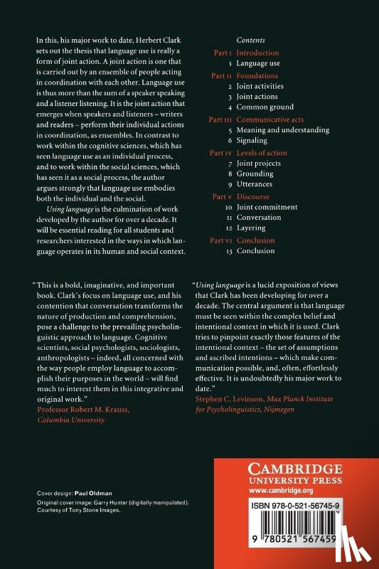 Clark, Herbert H. (Stanford University - Using Language