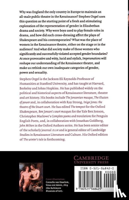 Orgel, Stephen (Stanford University - Impersonations