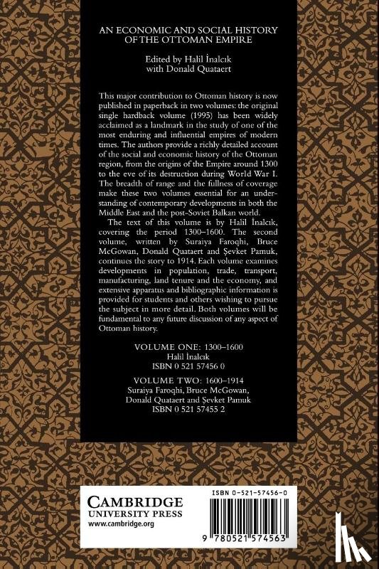 Inalcik, Halil (Bilkent University - An Economic and Social History of the Ottoman Empire