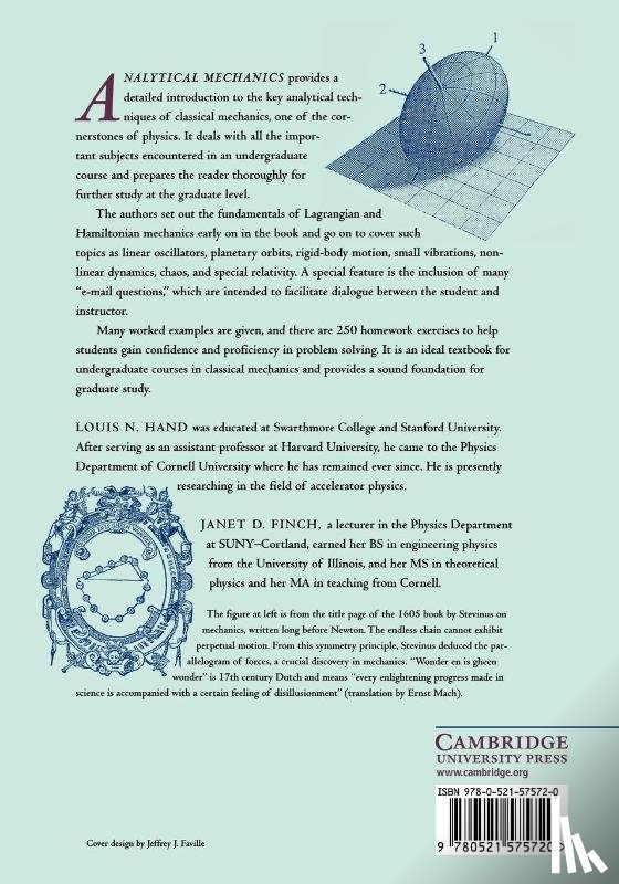Hand, Louis N. (Cornell University, Finch, Janet D. (Cornell University - Analytical Mechanics