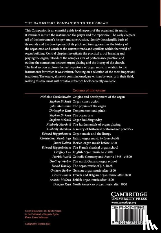  - The Cambridge Companion to the Organ