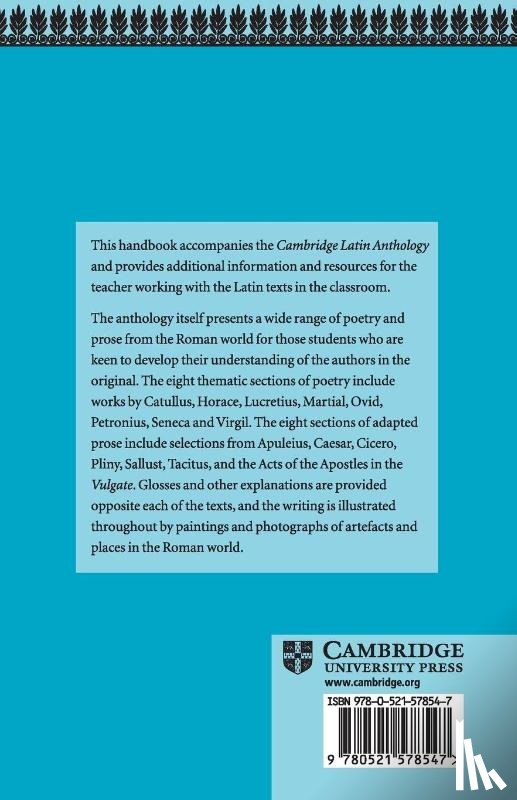 Cambridge School Classics Project - Cambridge Latin Anthology Teacher's handbook