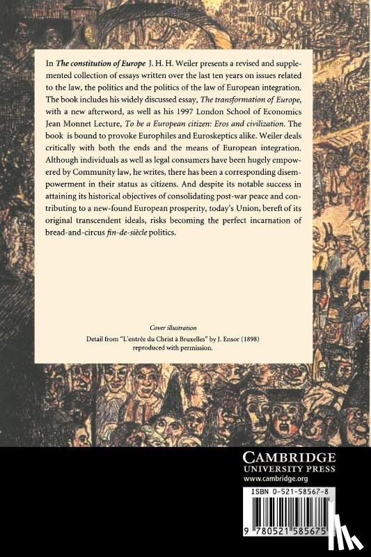 Weiler, J. H. H. (Harvard University - The Constitution of Europe