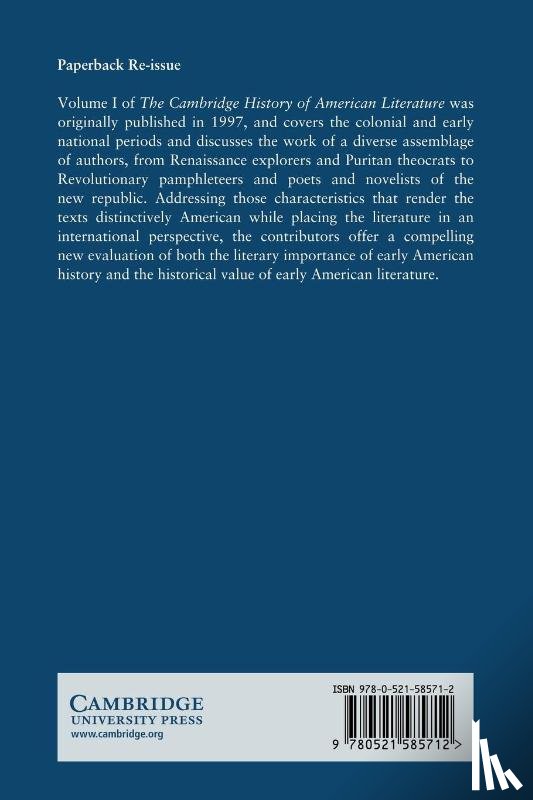  - The Cambridge History of American Literature: Volume 1, 1590–1820