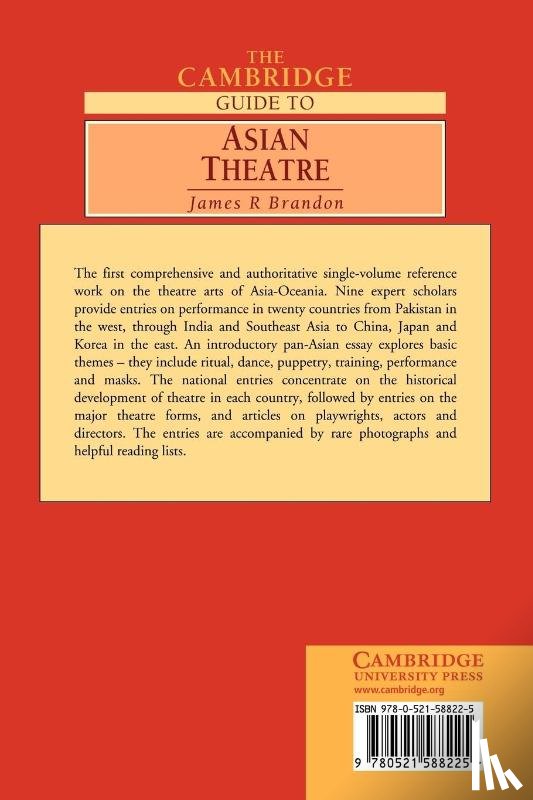  - The Cambridge Guide to Asian Theatre