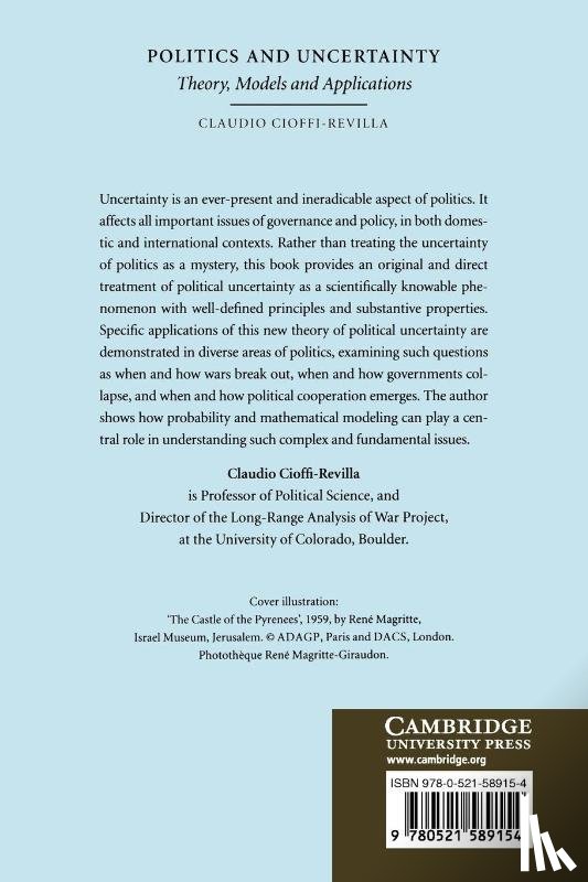 Cioffi-Revilla, Claudio (University of Colorado - Politics and Uncertainty