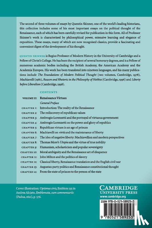 Skinner, Quentin (University of Cambridge) - Visions of Politics