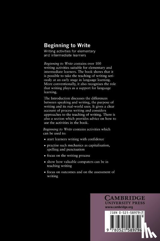 Brookes, Arthur (University of Durham), Grundy, Peter (University of Durham) - Beginning to Write