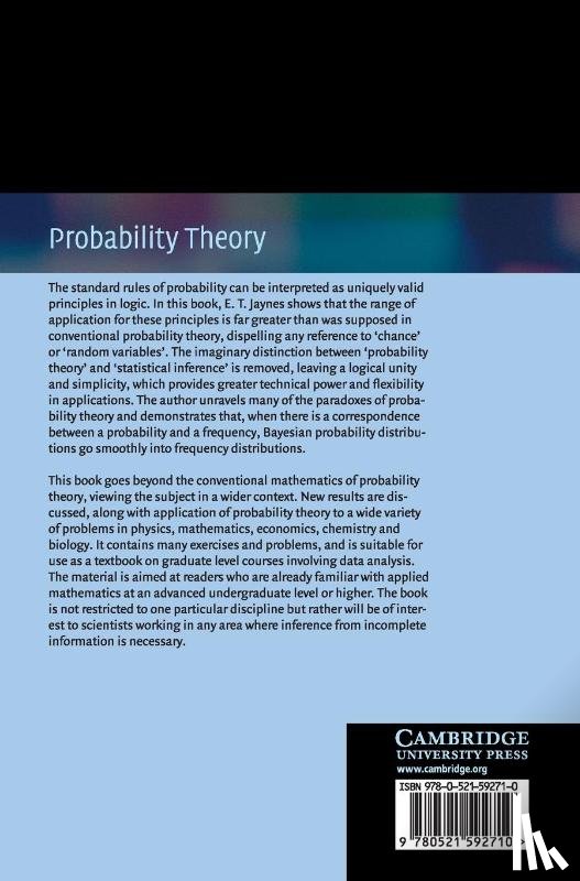 Jaynes, E. T. - Probability Theory