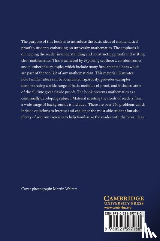 Eccles, Peter J. (University of Manchester) - An Introduction to Mathematical Reasoning