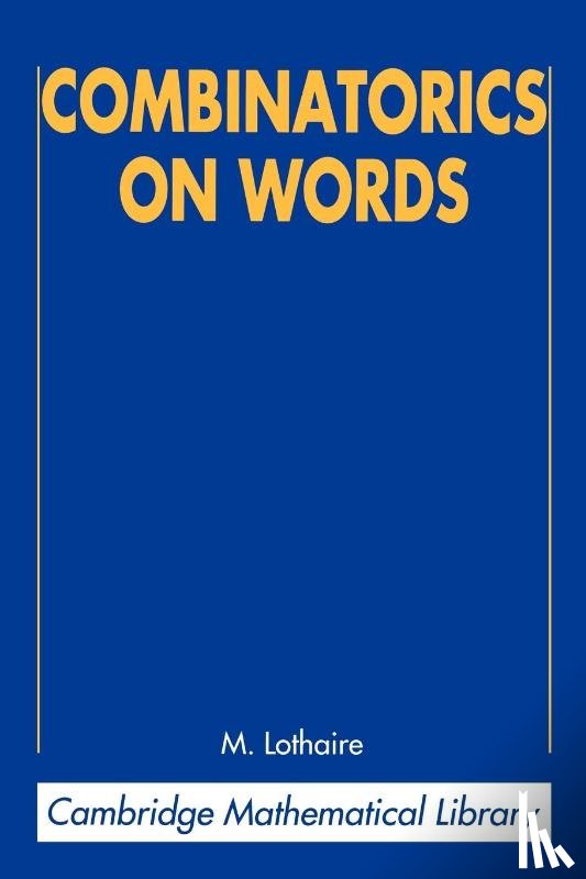  - Combinatorics on Words