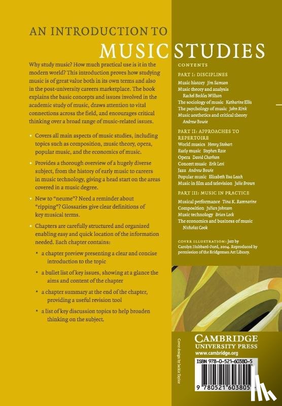 - An Introduction to Music Studies