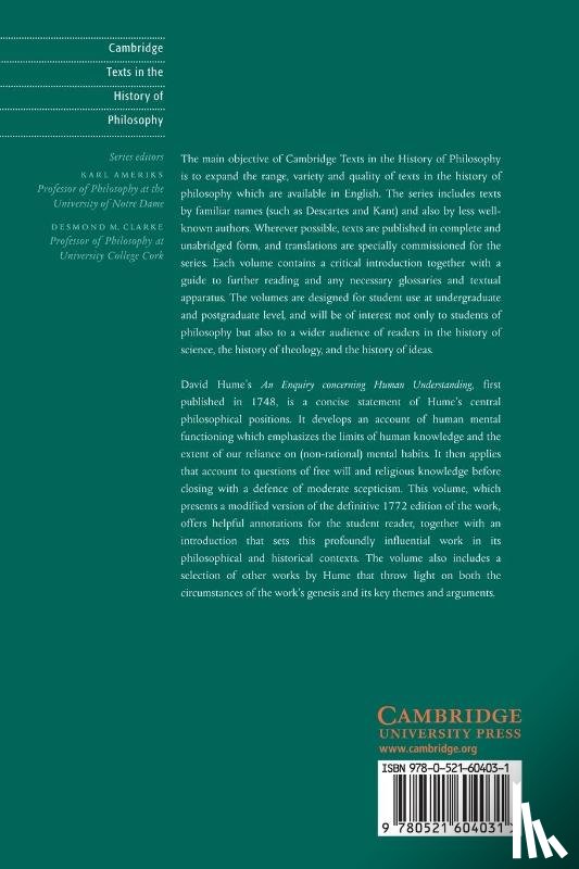  - Hume: An Enquiry Concerning Human Understanding