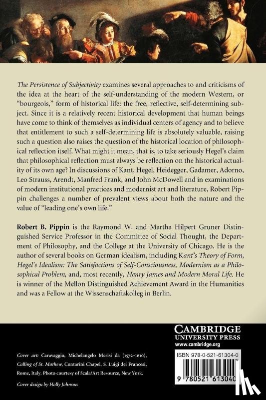 Pippin, Robert B. (University of Chicago) - The Persistence of Subjectivity