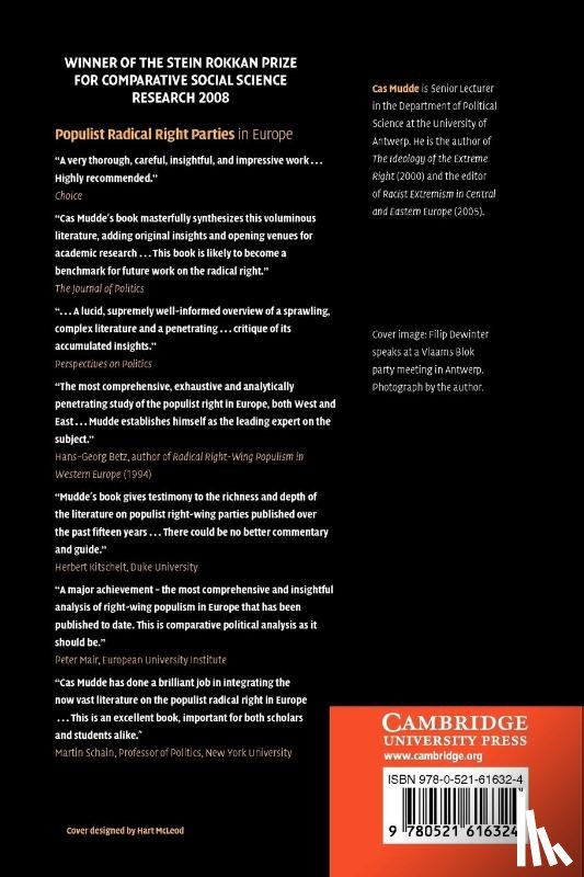 Mudde, Cas (University of Georgia) - Populist Radical Right Parties in Europe