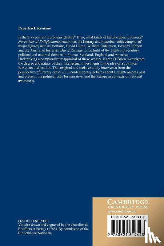 O'Brien, Karen (University of Wales College of Cardiff) - Narratives of Enlightenment