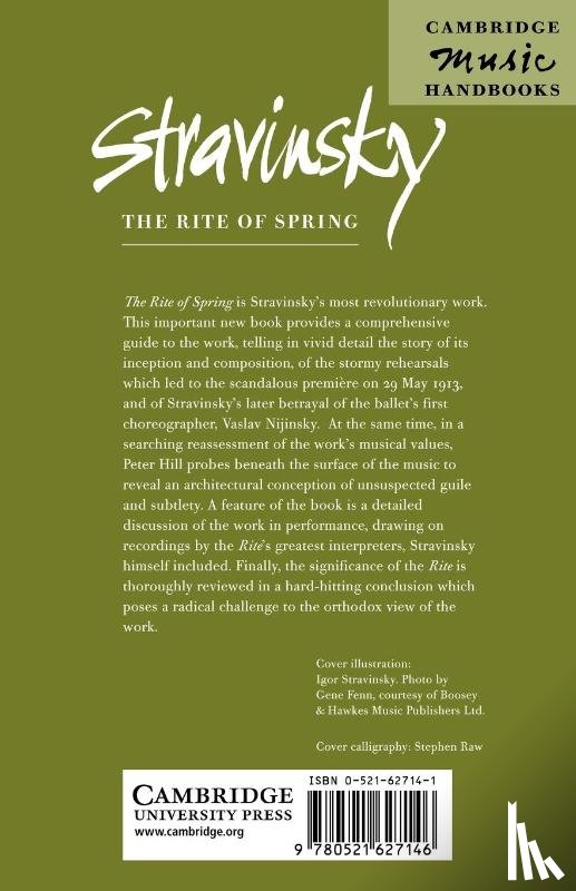 Hill, Peter (University of Sheffield) - Stravinsky: The Rite of Spring