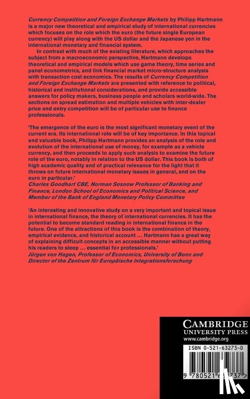 Hartmann, Philipp (European Central Bank - Currency Competition and Foreign Exchange Markets
