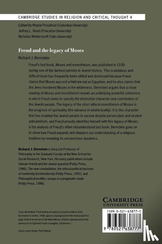 Bernstein, Richard J. (New School for Social Research - Freud and the Legacy of Moses