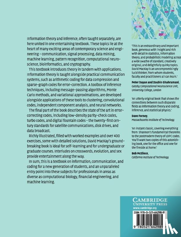 MacKay, David J. C. (University of Cambridge) - Information Theory, Inference and Learning Algorithms