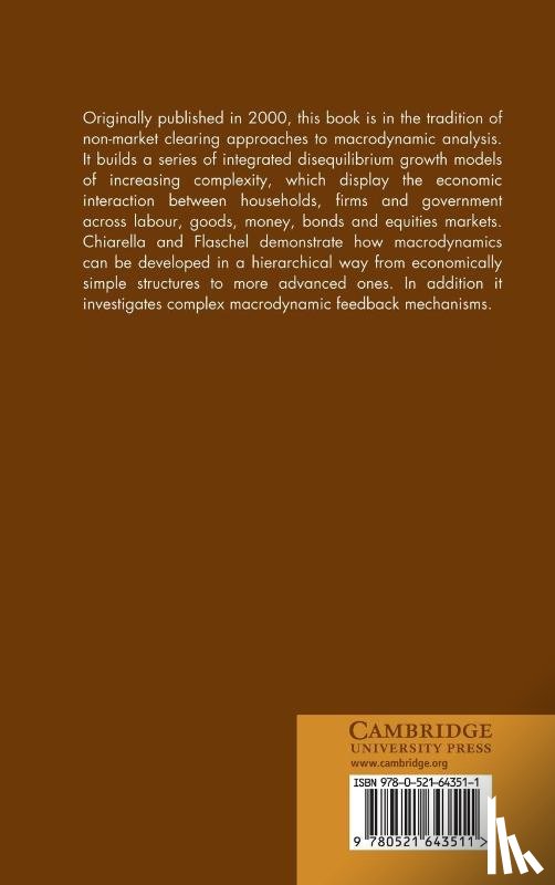 Chiarella, Carl (University of Technology, Flaschel, Peter (Universitat Bielefeld - The Dynamics of Keynesian Monetary Growth