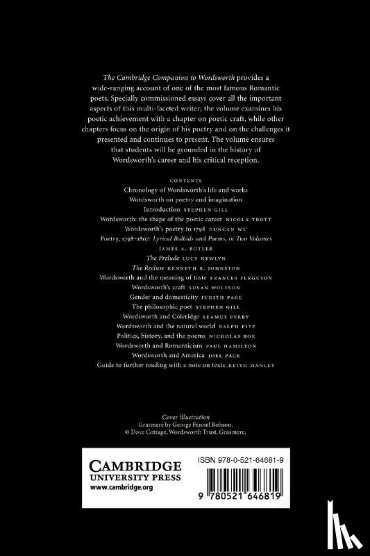  - The Cambridge Companion to Wordsworth