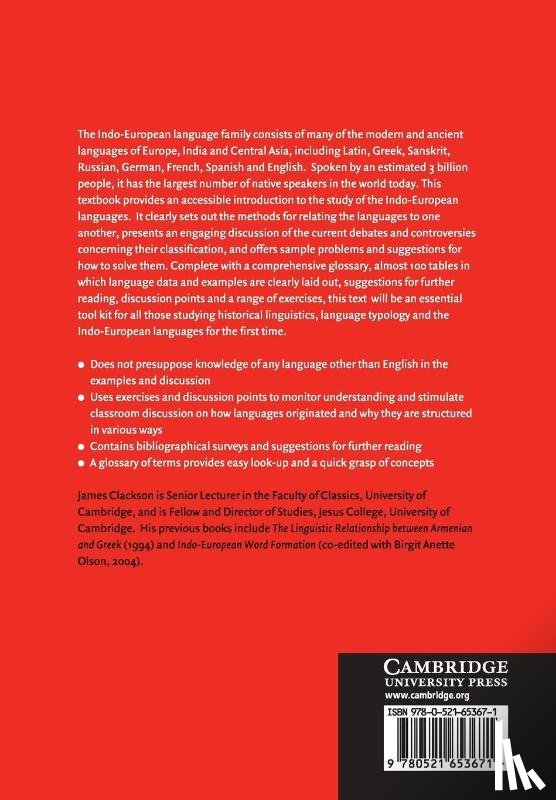 Clackson, James (University of Cambridge) - Indo-European Linguistics