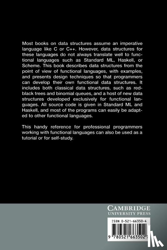 Okasaki, Chris (Columbia University - Purely Functional Data Structures